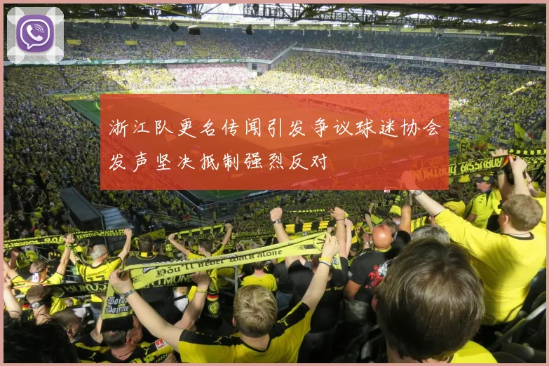 浙江队更名传闻引发争议球迷协会发声坚决抵制强烈反对